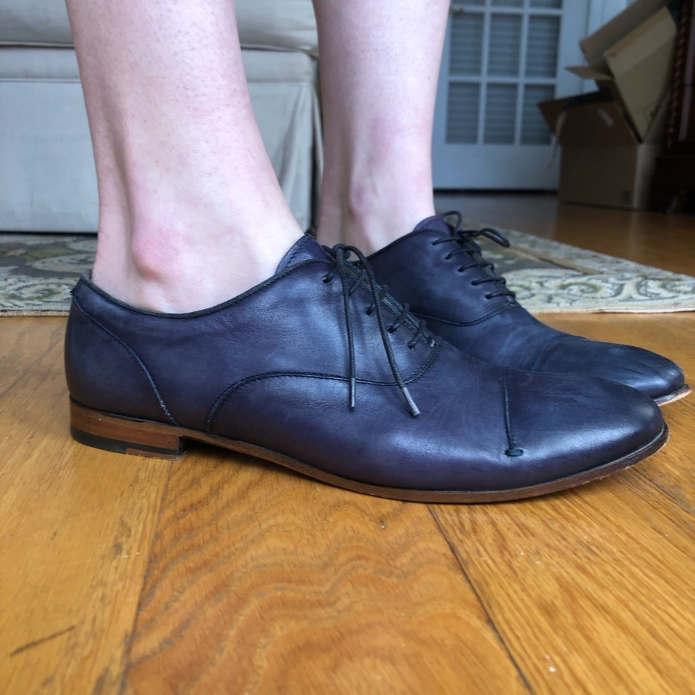 Giorgio Armani blue oxfords